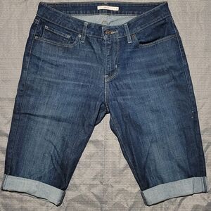 Levi's Blue Denim Women's Bermudas